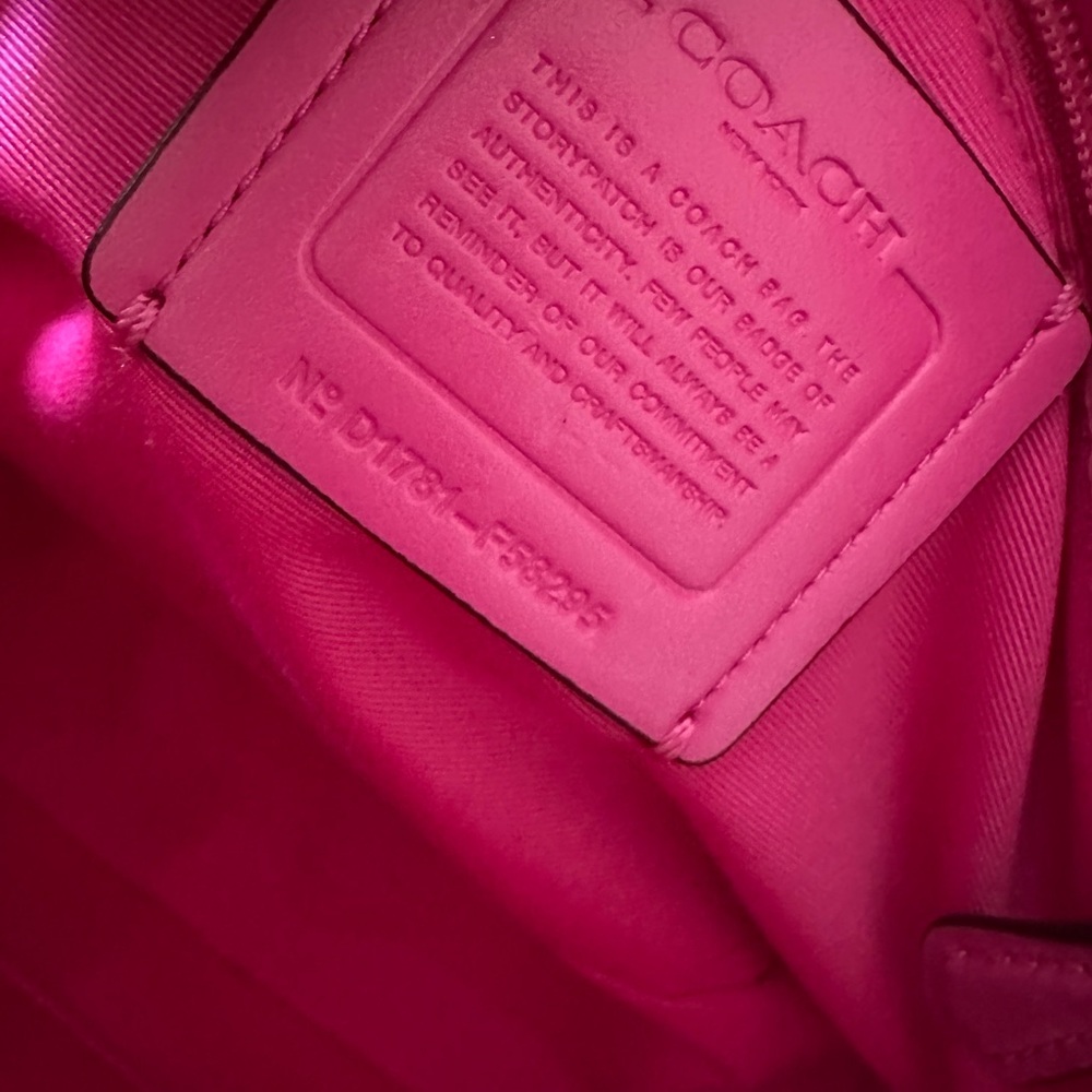 Coach Signature Brown and Pink Satchel - Picture 5 of 11